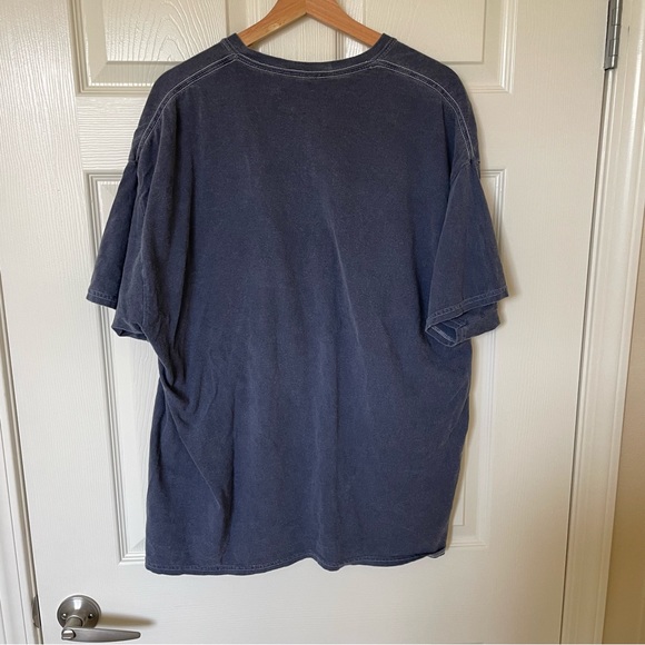 Mens large oversized baggy tee shirt blue Nowhere - Picture 2 of 3